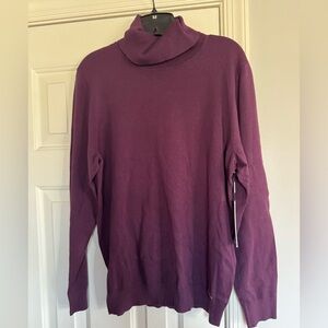 Calvin Klein Plum Turtleneck Knit Sweater women’s XL NEW